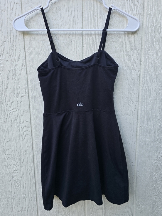 ALO Yoga Dresses & Skirts - ALO Yoga Black Tank Dress with Built-In Support